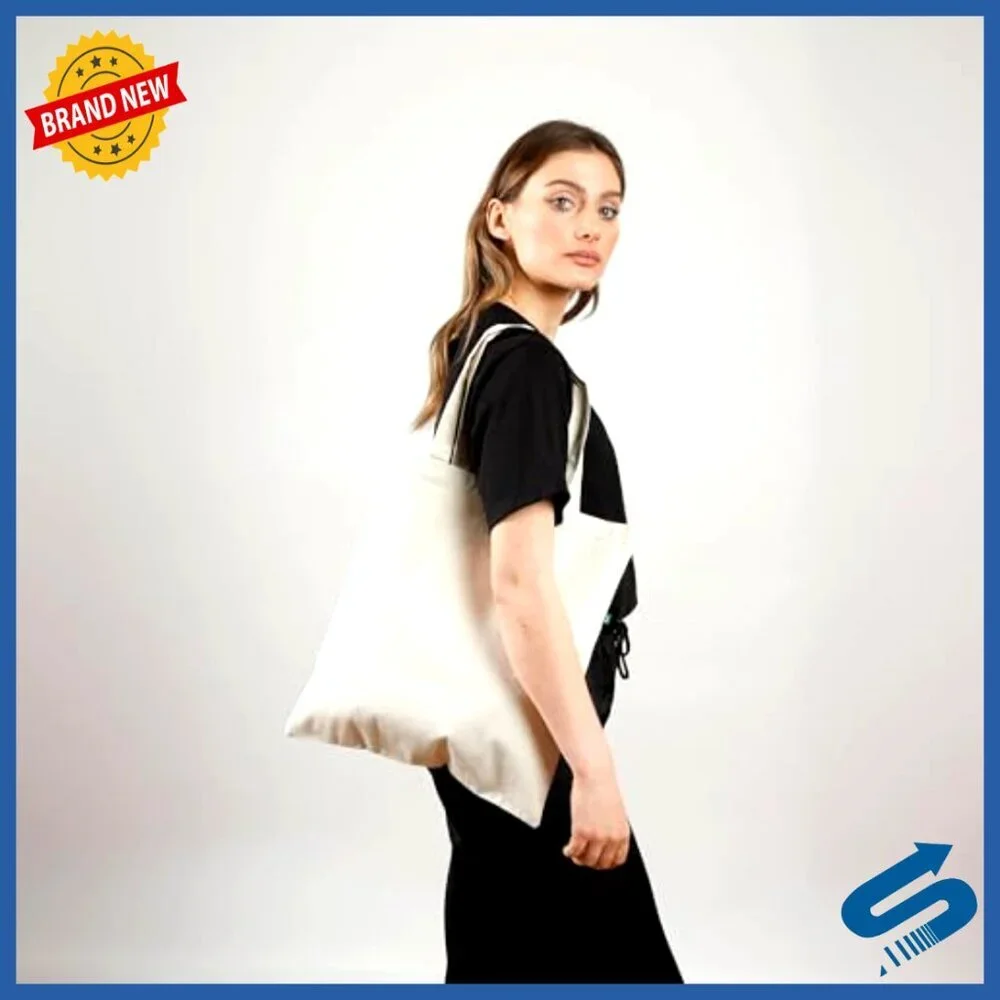Heavy Duty Recycled Canvas Tote Bags Bulk Pack Eco Friendly Reusable